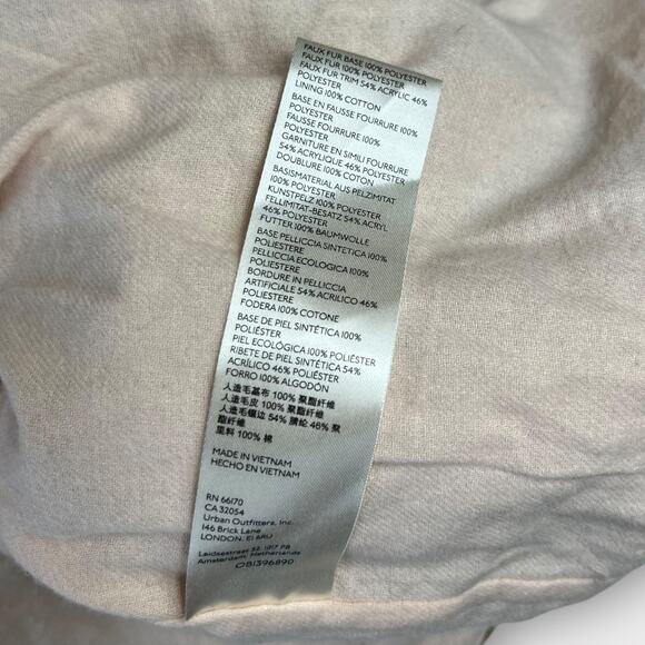 Anthropologie Pilcro Colorblocked Sherpa Coat Size Medium - Picture 6 of 7